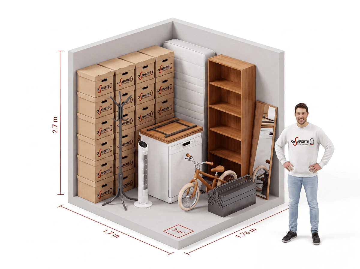 Small Self-Storage-Box, ca. 2–5 m²